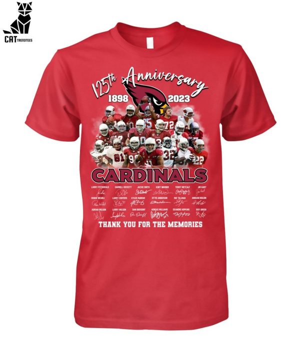 125th Anniversary 1898-2023 Cardinals Thank You For The Memories Unisex T-Shirt