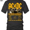AC DC 50th Anniversary 1973-2023 Thank You For The Memories Unisex T-Shirt