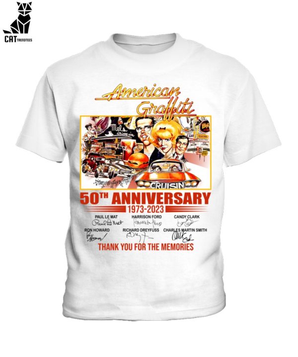 American Graffiti 50th Anniversary 1973-2023 Thank You for The Memories Unisex T-Shirt