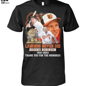 Brooks Robinson 1937-2023 Baltimore Orioles   1955-1977 Thank You For The Memories Unisex T-Shirt