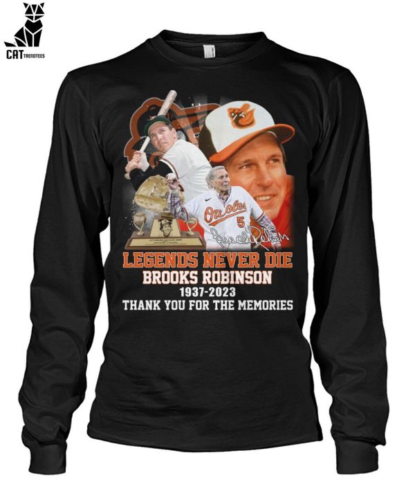 Brooks Robinson 1937–2023 Baltimore Orioles 1955–1977 Thank You For The  Memories T-shirt