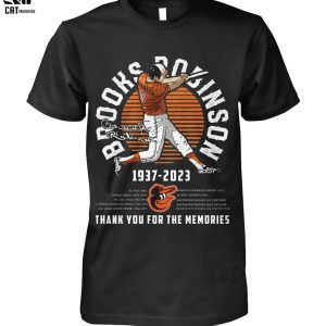 Brooks Robinson 1937-2023 MLB Bird Logo  Thank You For The Memories Unisex T-Shirt