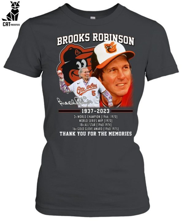 Brooks Robinson 1937-2023 Portrait Design Thank You For The Memories Unisex T-Shirt