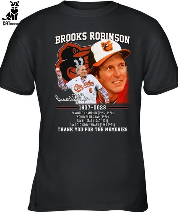 Brooks Robinson 1937-2023 Portrait Design Thank You For The Memories Unisex T-Shirt