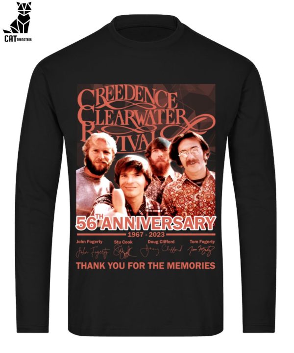 Creedence Clearwater Reviral 56th Anniversary 1967-2023 Thank You For The Memories Unisex T-Shirt