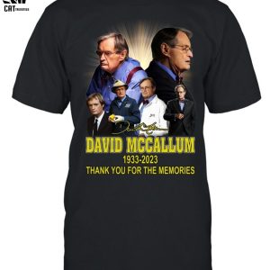 David Mccallum 1933-2023  Thank You For The Memories Unisex T-Shirt