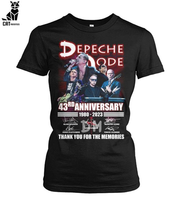 Depeche Mode 43rd Anniversary 1980-2023 Thank You For The Memories Unisex T-Shirt