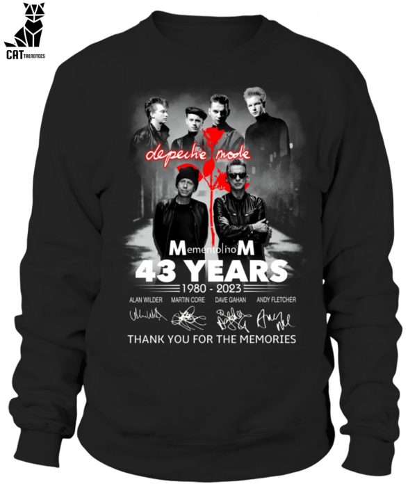 Depeche Mode Memento 43 Years 1980-2023 Thank You For The Memories Unisex T-Shirt
