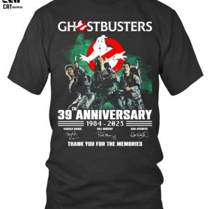 Ghostbusters 39th Anniversary 1984-2023Thank You For The Memories Unisex T-Shirt