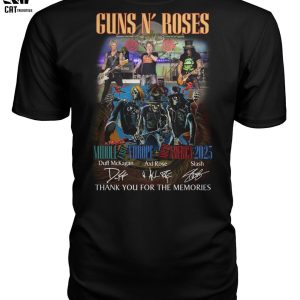 Guns N’ Rores Thank You For The Memories Unisex T-Shirt