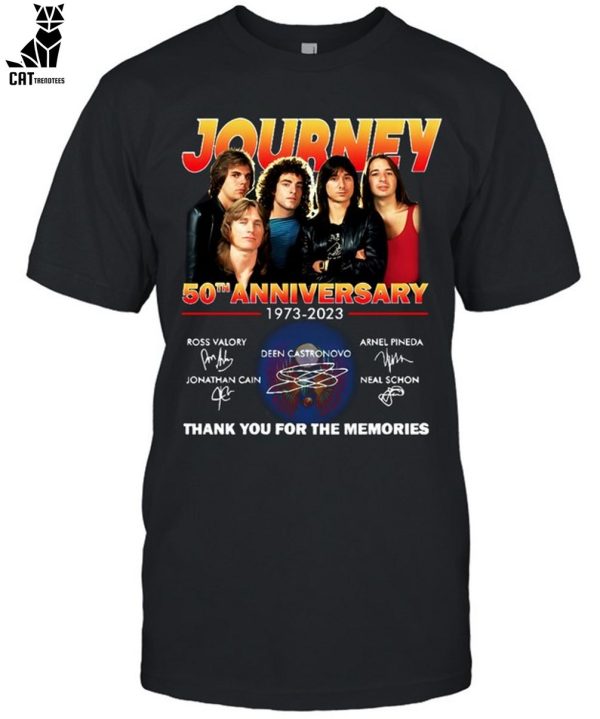 Journey 50th Anniversary 1973-2023 Thank You For The Memories Unisex T-Shirt