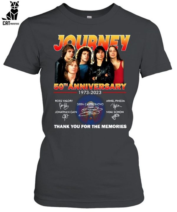 Journey 50th Anniversary 1973-2023 Thank You For The Memories Unisex T-Shirt