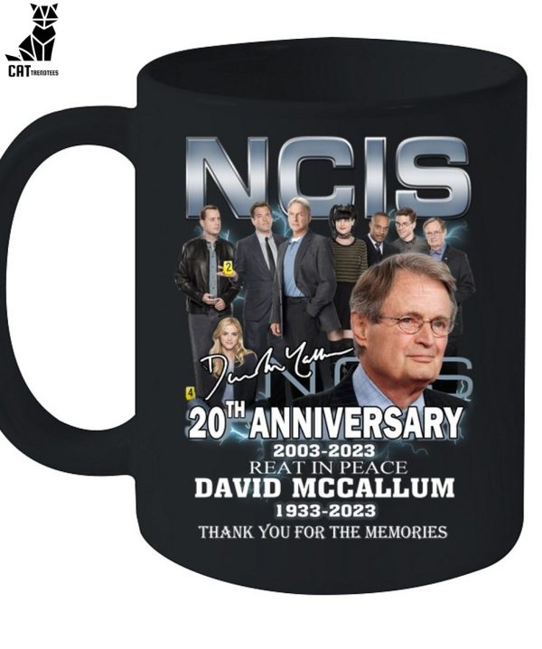 Ncis 20th Anniversary 2003-2023 Reat Peace David Mccallum 1933-2023 Thank You For The Memories Unisex T-Shirt