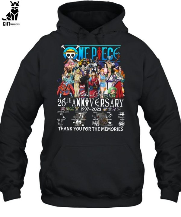 One Piece 26th Anniversary 1997-2023 Thank You For The Memories Unisex T-Shirt