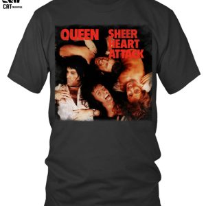 Queen Sheer Heart Attack Album Rock Band Unisex T-Shirt