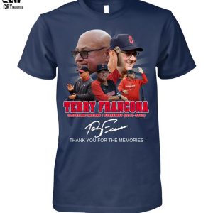 Terry Francona Cleveland Indians Guardians  2013-2023  Thank You  For The Memories Unisex T-Shirt