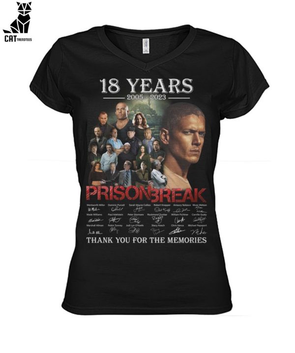 18 Years 2005-2023 Prison Break Thank You For The Memories Unisex T-Shirt