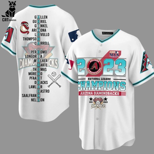 2023 Arizona Diamondbacks National League Champions Arizona Diamondbacks 2001-2023 Design Baseball Jersey