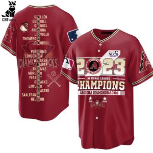 2023 Arizona Diamondbacks National League Champions Arizona Diamondbacks 2001-2023 Design Baseball Jersey