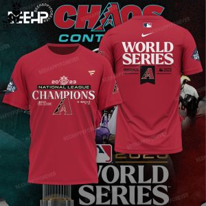 2023 National League Champions Fall Classic Arizona Diamondbacks Red Nike Logo Design 3D Hoodie