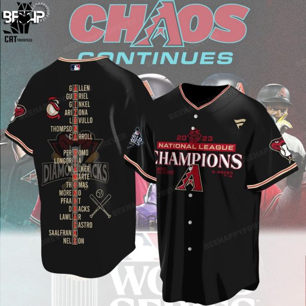 National League Champs Arizona Diamondbacks Logo Design 2023  Baseball Jersey