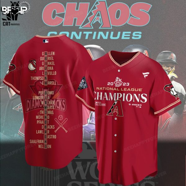 National League Champs Arizona Diamondbacks Logo Design 2023  Baseball Jersey