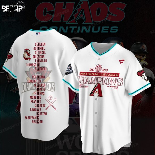 National League Champs Arizona Diamondbacks Logo Design 2023  Baseball Jersey