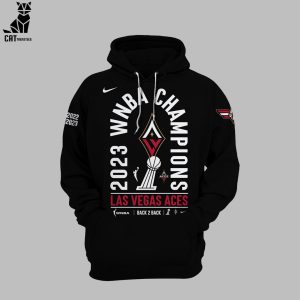 2023 WNBA Champions Las Vegas ACES Back To Back Nike Logo Design 3D Hoodie