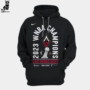 2023 WNBA Champions Las Vegas Raise The Stakes Back To Back 3D Hoodie