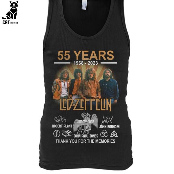 55 Years 1968-2023 Led Zeppelin Thank You For The Memeories Unisex T-Shirt