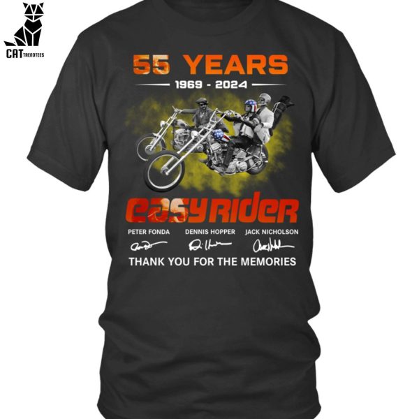 55 Years 1969-2023 Casy Rider Thank You For The Memories Unisex T-Shirt
