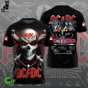 AC DC 50 Years 1973-2023 Thank You For The Memories 3D Hoodie