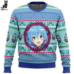 Aqua KonoSuba Ugly Christmas Sweater