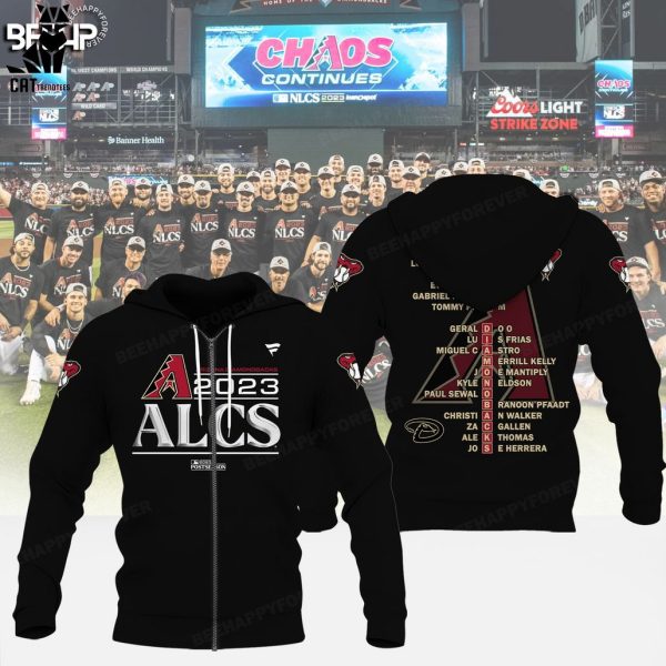 Arizona Diamondbacks 2023 ALCS Postseason Player List Design 3D Hoodie