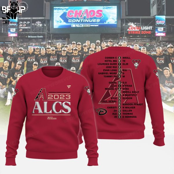 Arizona Diamondbacks 2023 ALCS Postseason Player List Design 3D Hoodie