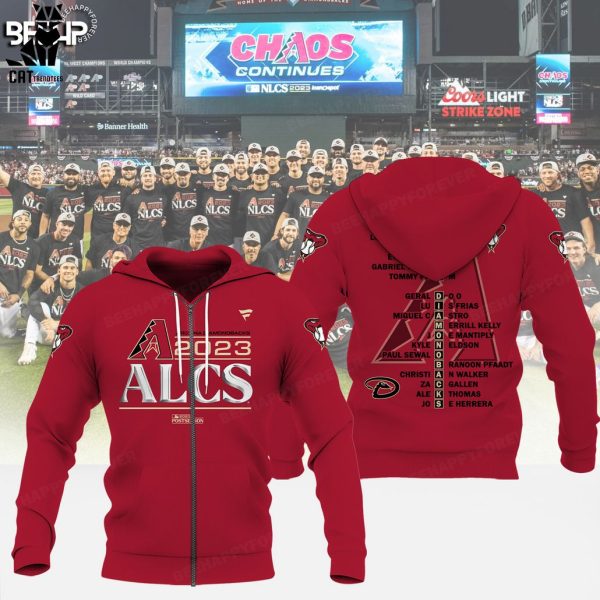 Arizona Diamondbacks 2023 ALCS Postseason Player List Design 3D Hoodie