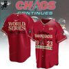 National League Champions Arizona Diamondbacks Red Logo Design Baseball Jersey