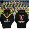 Australian Kangaroos Since 1908 Pacific Rugby League Championships Green Design 3D Hoodie