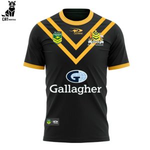 Australian Kangaroos Since 1908 Pacific Rugby League Championships Logo Black Design 3D T-Shirt