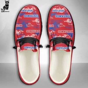 [AVAILABLE] NCAA SMU Mustangs Custom Name Hey Dude Shoes Limited 2024