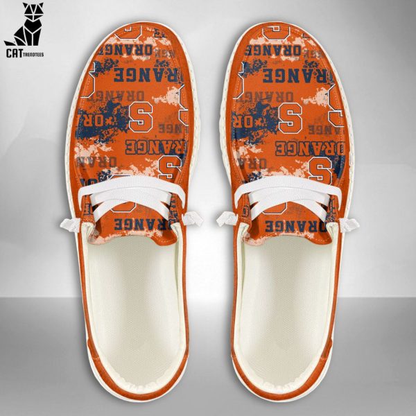 [AVAILABLE] NCAA Syracuse Orange Custom Name Hey Dude Shoes