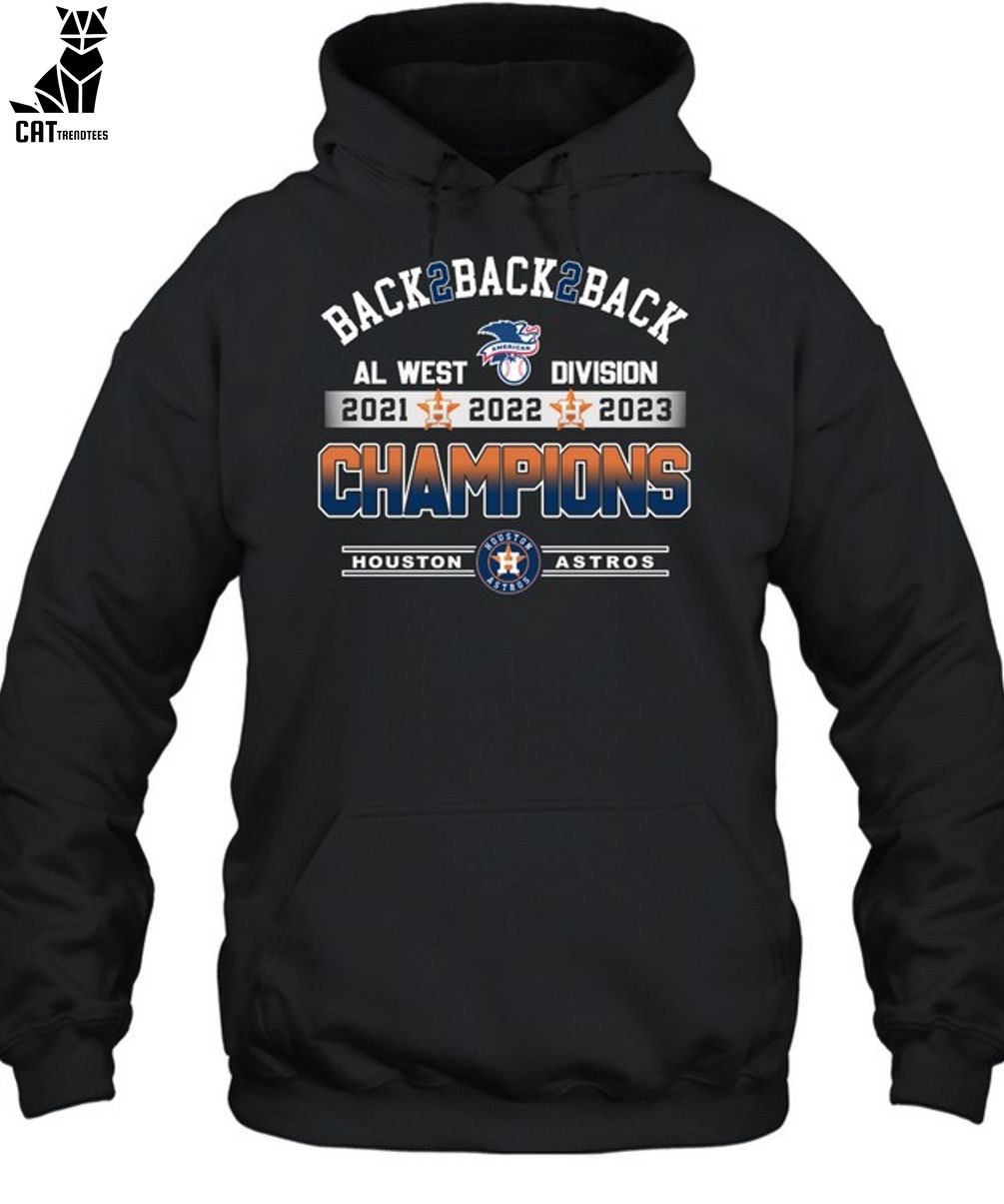 Houston Astros Mascot Back To Back To Back 2021 2022 2023 Al West Division  Champions Shirt, hoodie, longsleeve, sweatshirt, v-neck tee