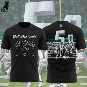 Brotherly Shove Goal 5-0 Design NFL Black 3D T-Shirt