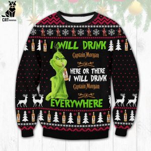 Captain Morgan Grinch Ugly Sweater