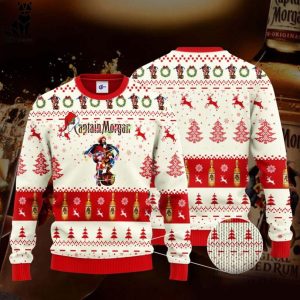 Captain Morgan Santa Hat Christmas Ugly Christmas Sweater