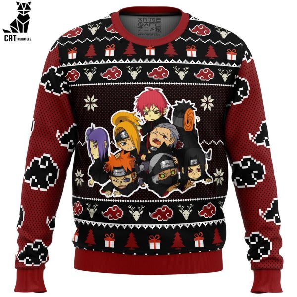 Chibi Akatsuki Naruto Ugly Christmas Sweater