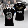 Collingwood Magpies – AFL 2023 Champions Emirates Fly Better KFC Nike Logo Black Design 3D Polo Shirt