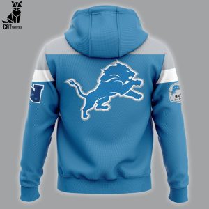 Detroit Lions Collection 90 Seasons Blue Design 3D Hoodie