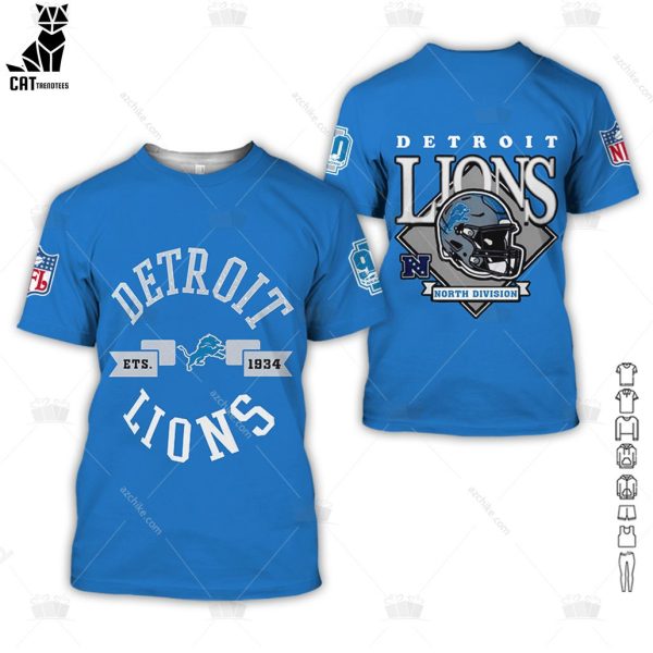Detroit Lions ETS 1934 Mascot Design 2023 3D Hoodie
