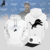 Detroit Lions Grit Mascot Design White 3D Hoodie